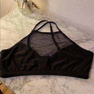 Black Mesh Bathing Suit Top